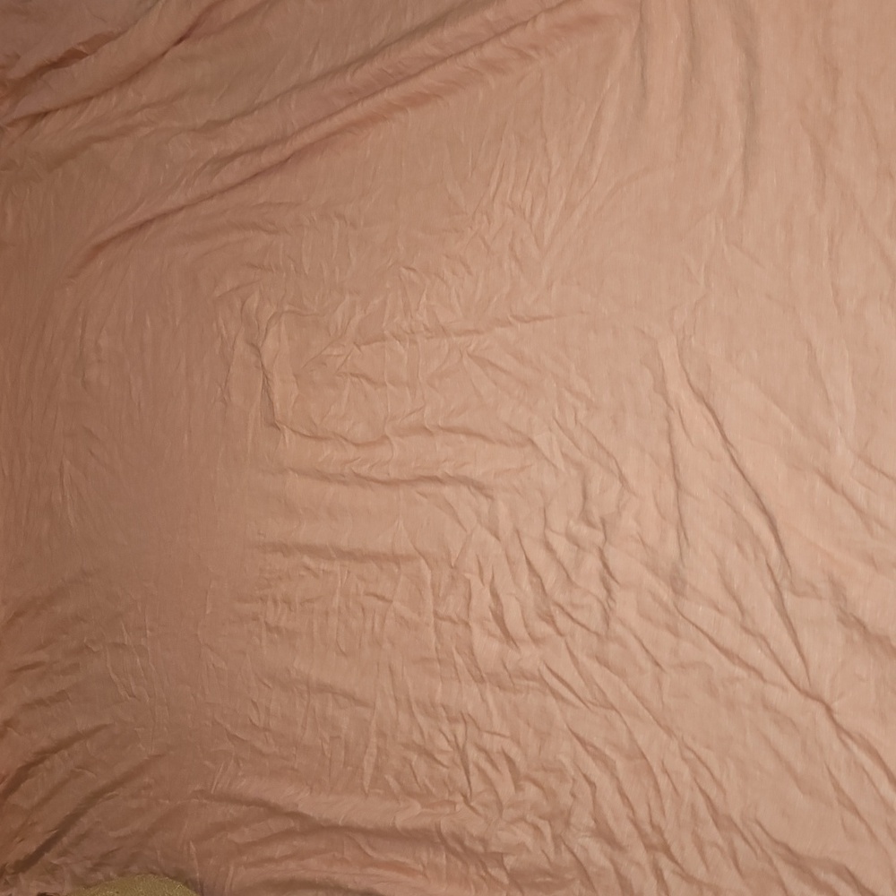 Final $! Anthropologie Harmony Hemp Salmon Pink King Duvet - Picture 11 of 11